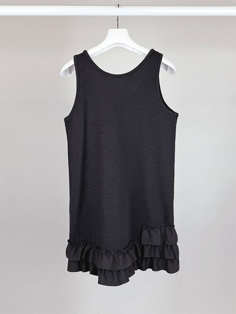 FRILL MINI SLEEVELESS DRESS (3C)