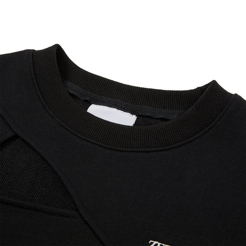 スリットポイントスウェット/Slit Point Sweatshirt [BLACK]
