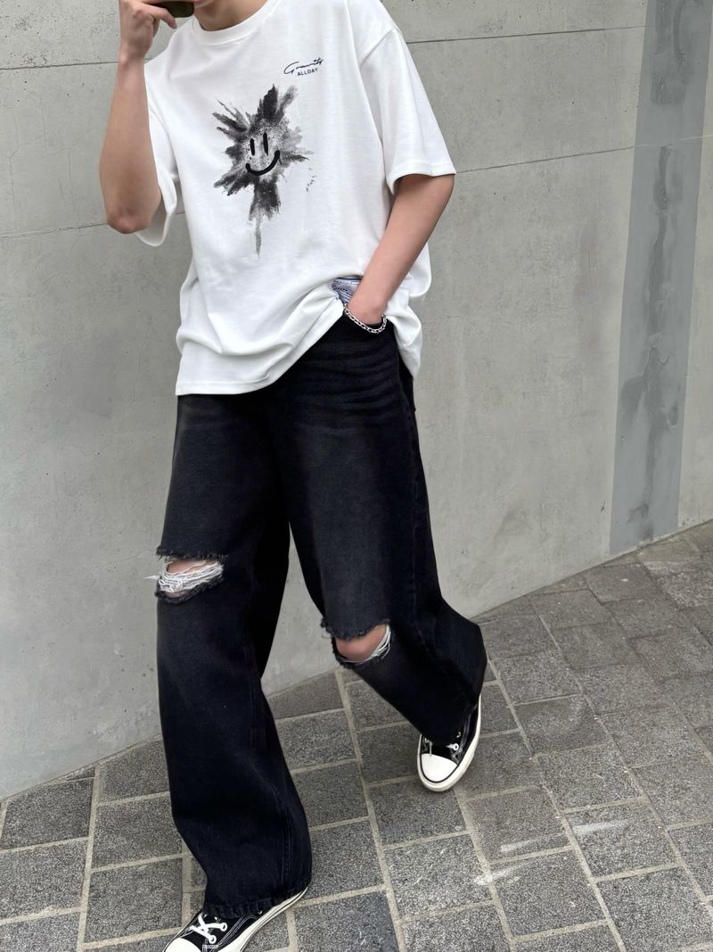 Breeze damage denim pants