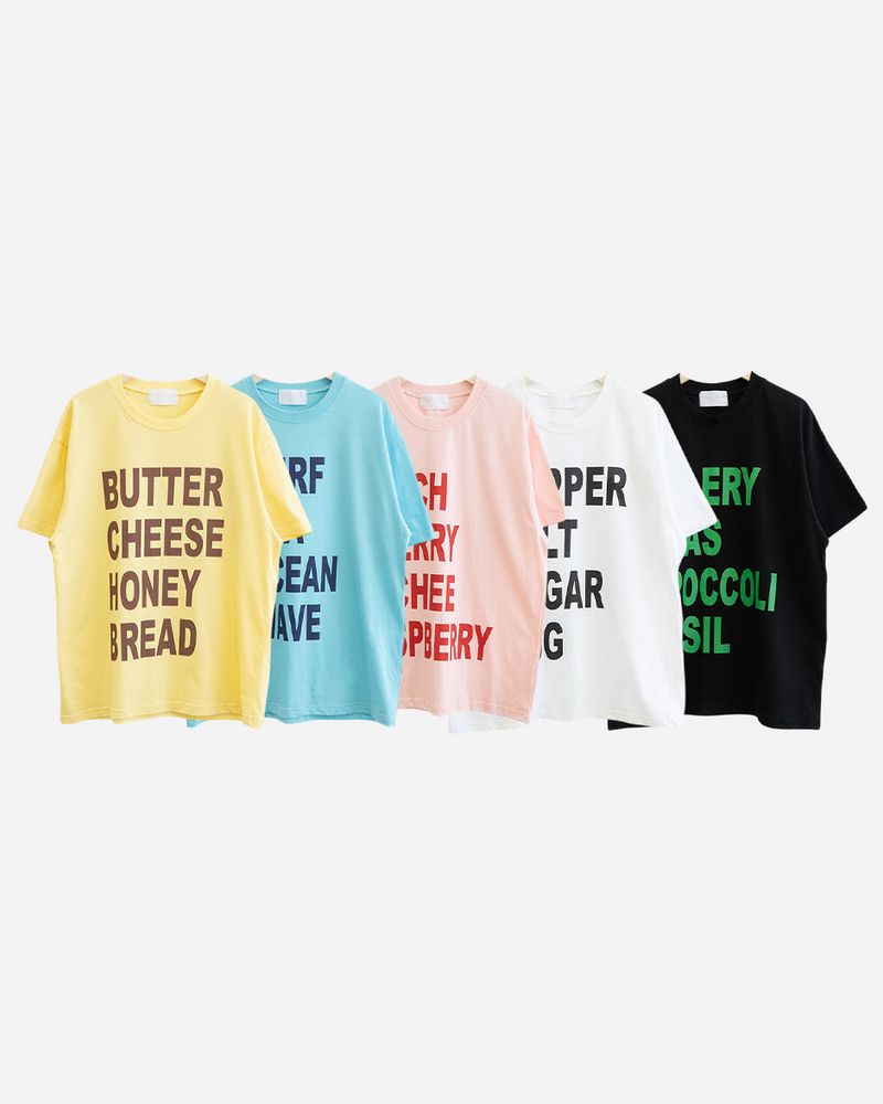 Mix Printing Short Sleeve T-shirt