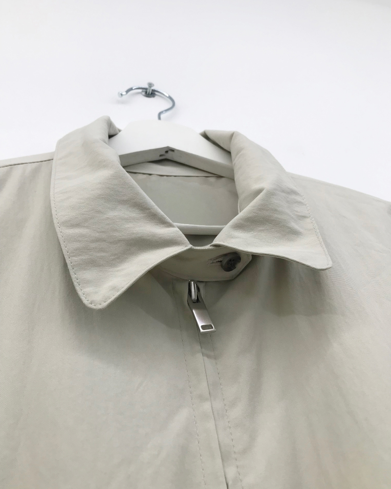 Petit check frill blouson (2color)