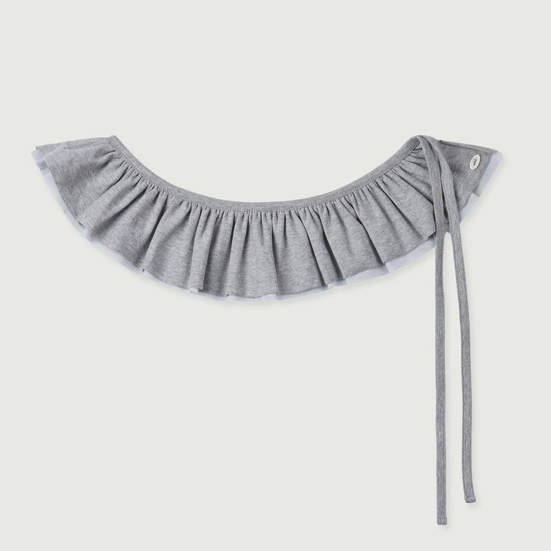 Mesh ruffle belt_gray