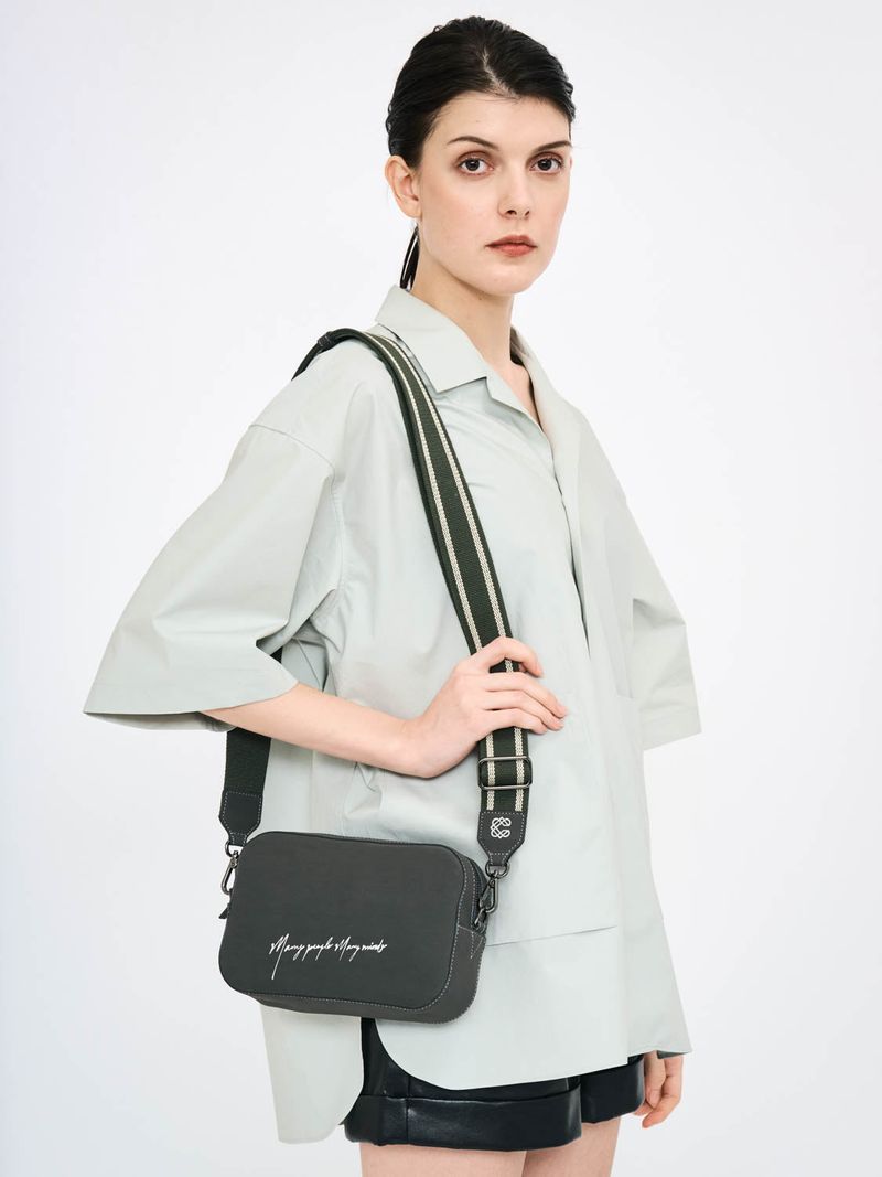Corn Leather Graphic Camera Bag