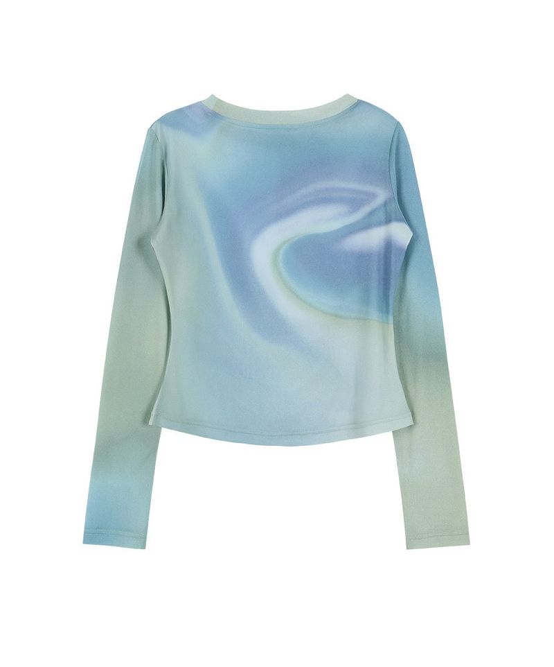 Asymmetric Ruched Top (BLUE)