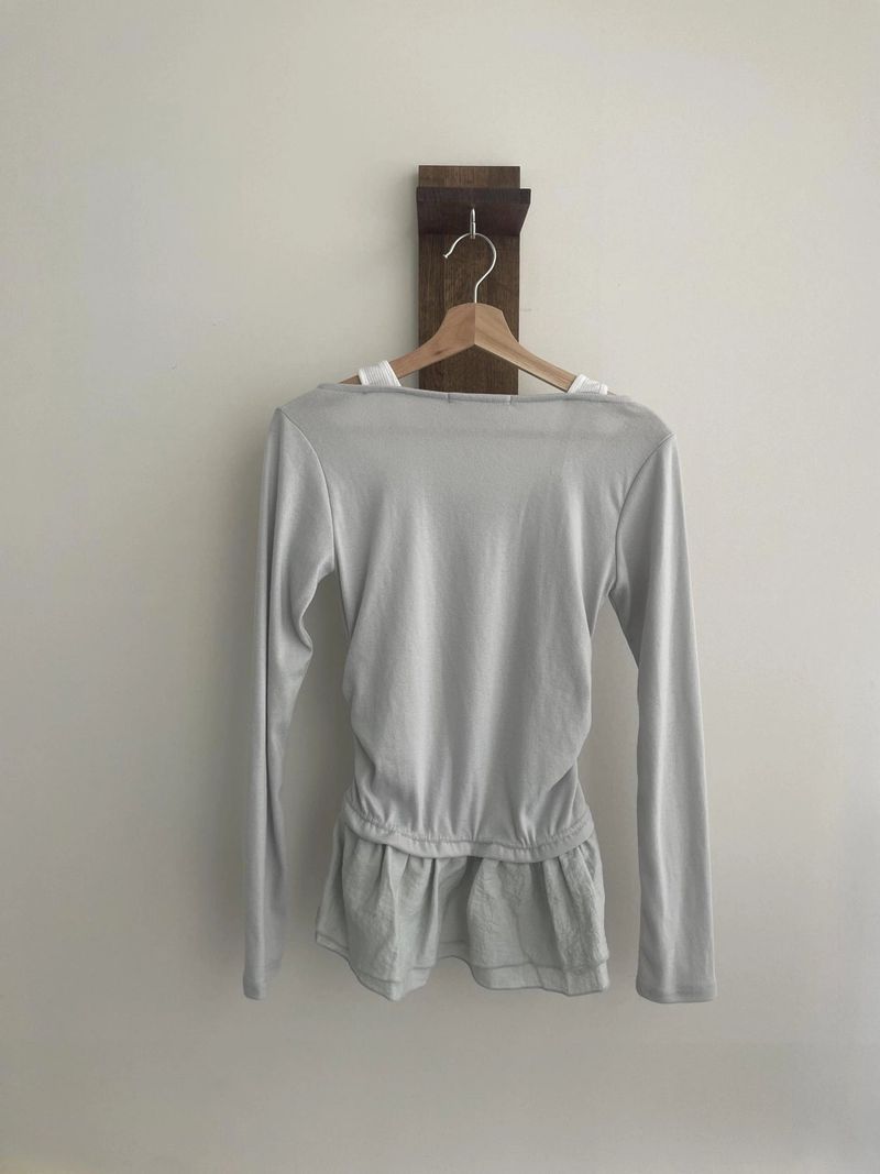 mari layered frill t-shirts