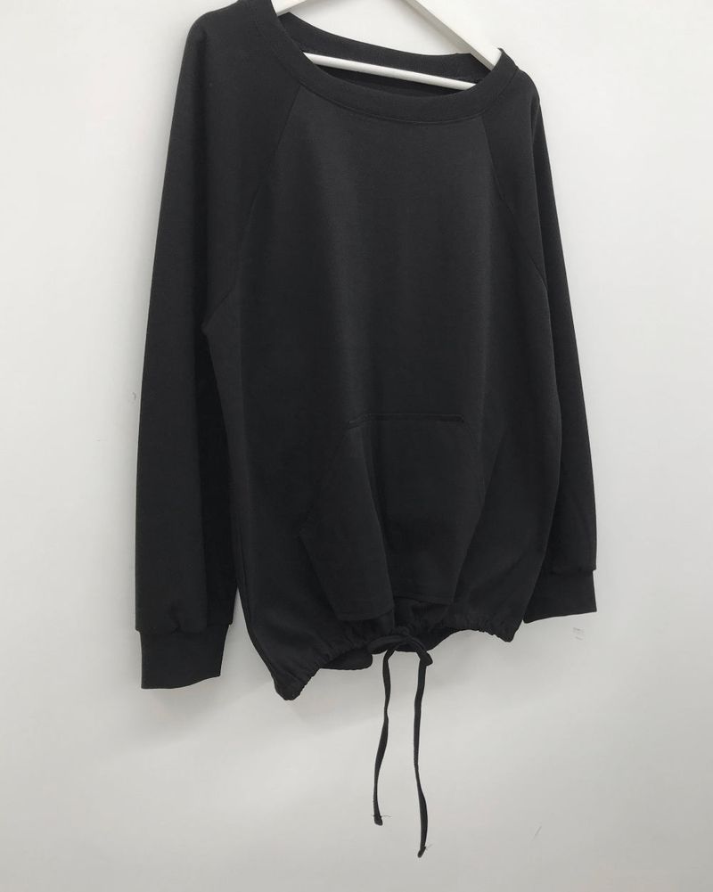 Nice pocket boatneck t-shirt (3color)