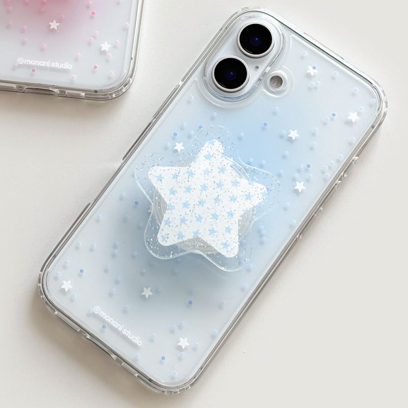 [Gel-hard] Spread star Phone case(Blue) (only case)