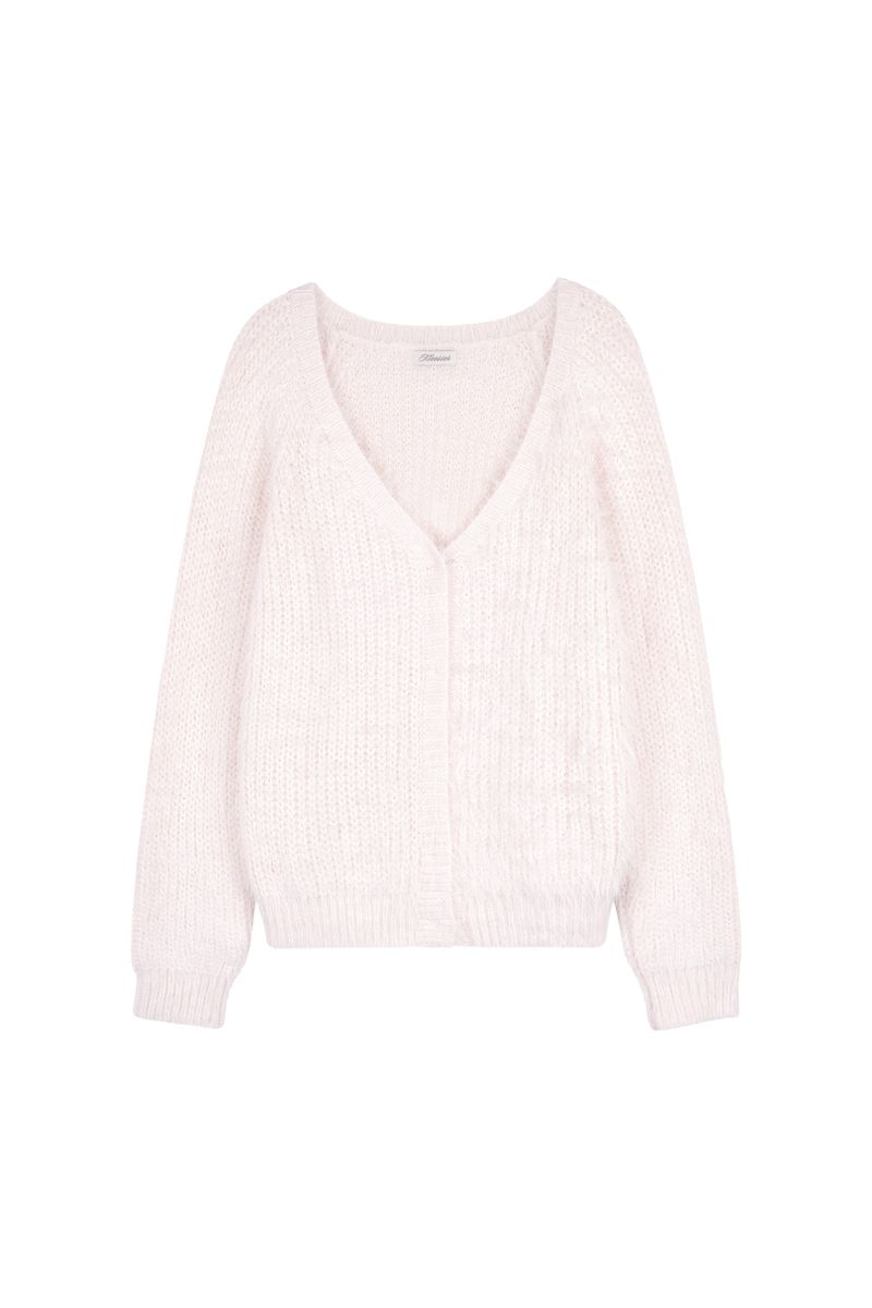 Sugarplum hairy cardigan