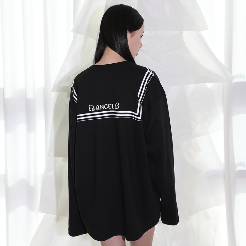 Sailor Printed T-shirt - BLACK