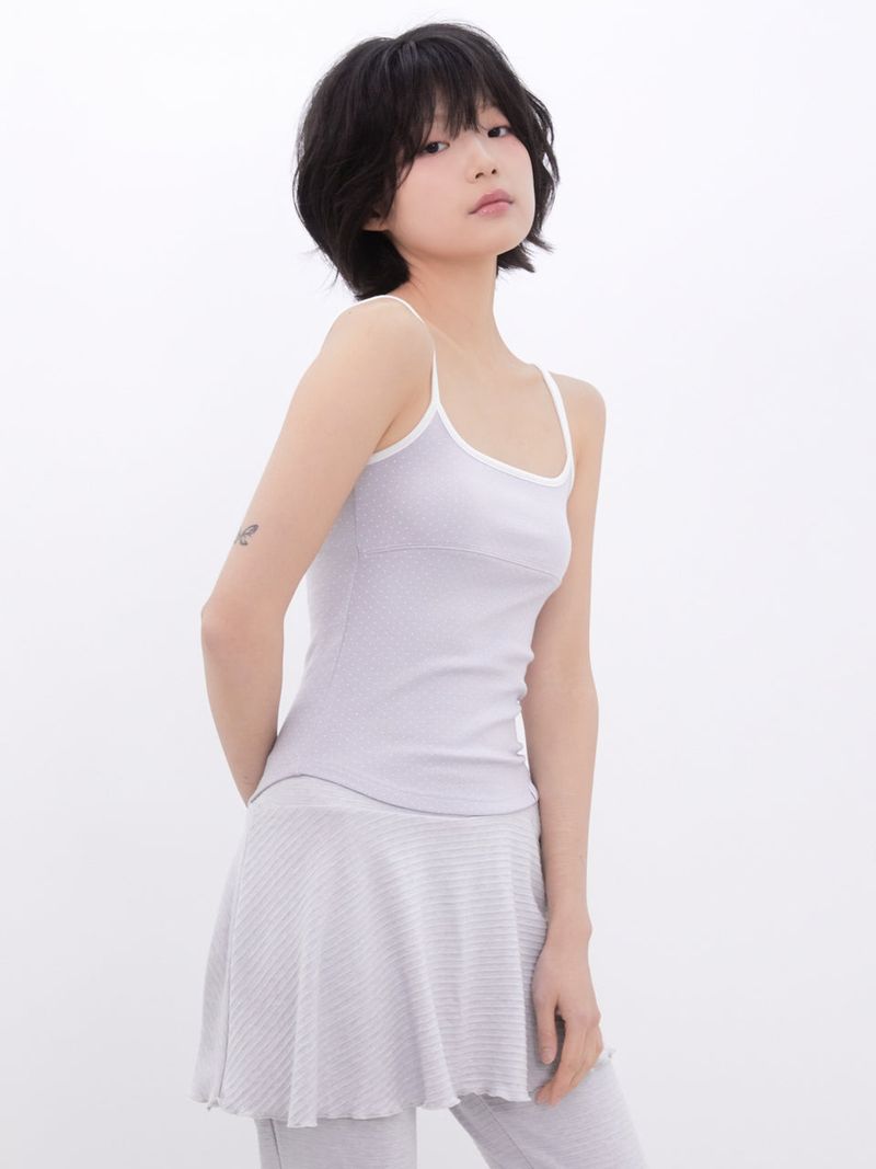 Dot Two-Tone Sleeveless (BABYBLUE)