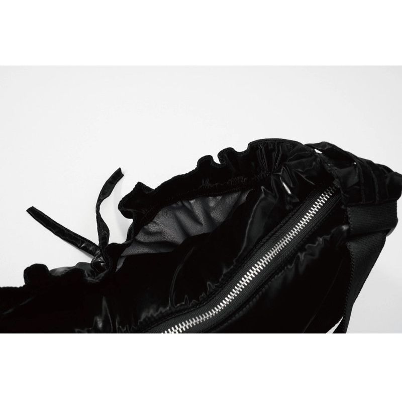 2WAY SHIRRING MAY LILY BAG_BLACK