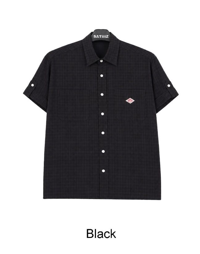 Sepun Roll-up Patch Check Shirt