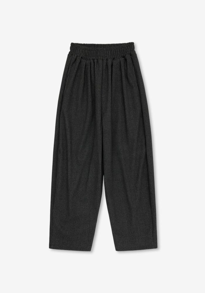[SEMADE] Soft Wool Banding Balloon Slacks