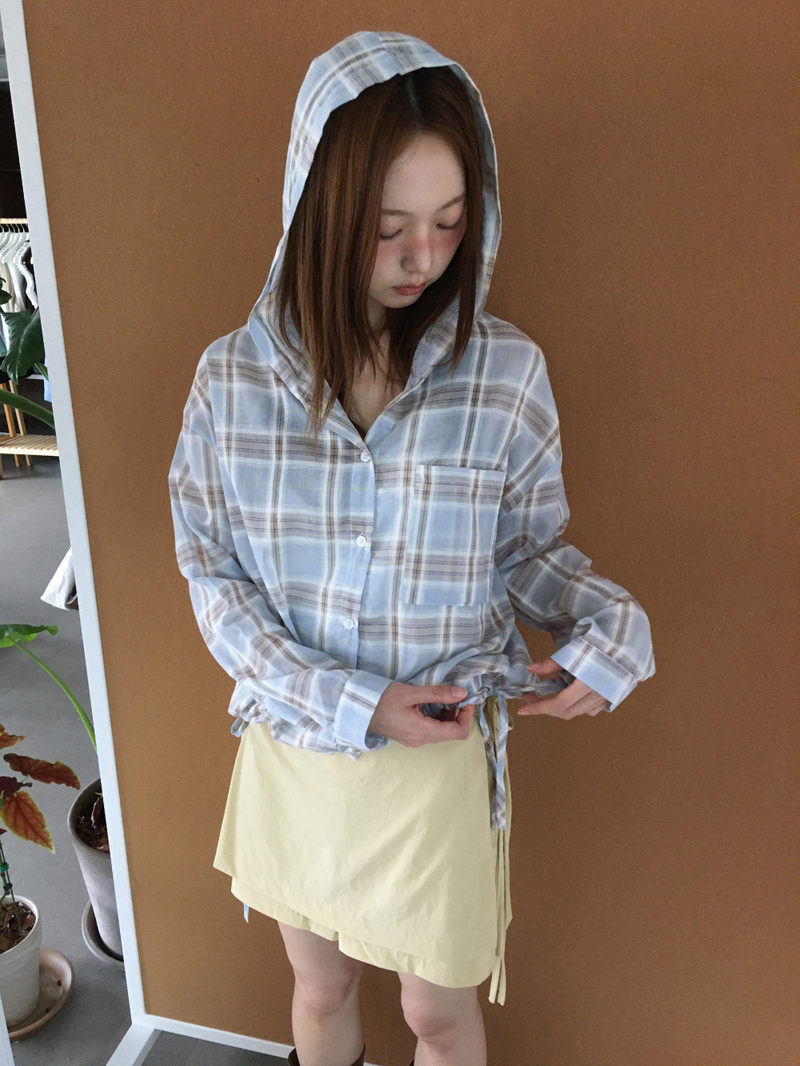 Ranel check hoodie (2color)