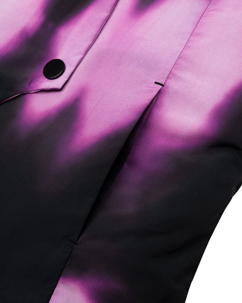 Colour Contrast Down Vest _ Purple