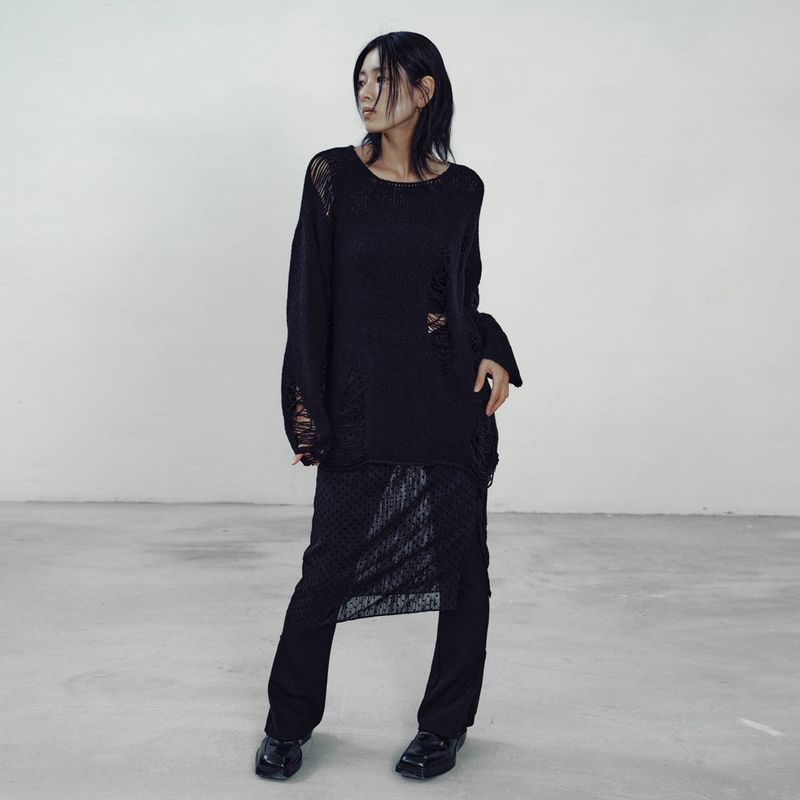 answerisyes（アンサーイズイエス）の「Sting Dot Layering Skirt（Skirts）」