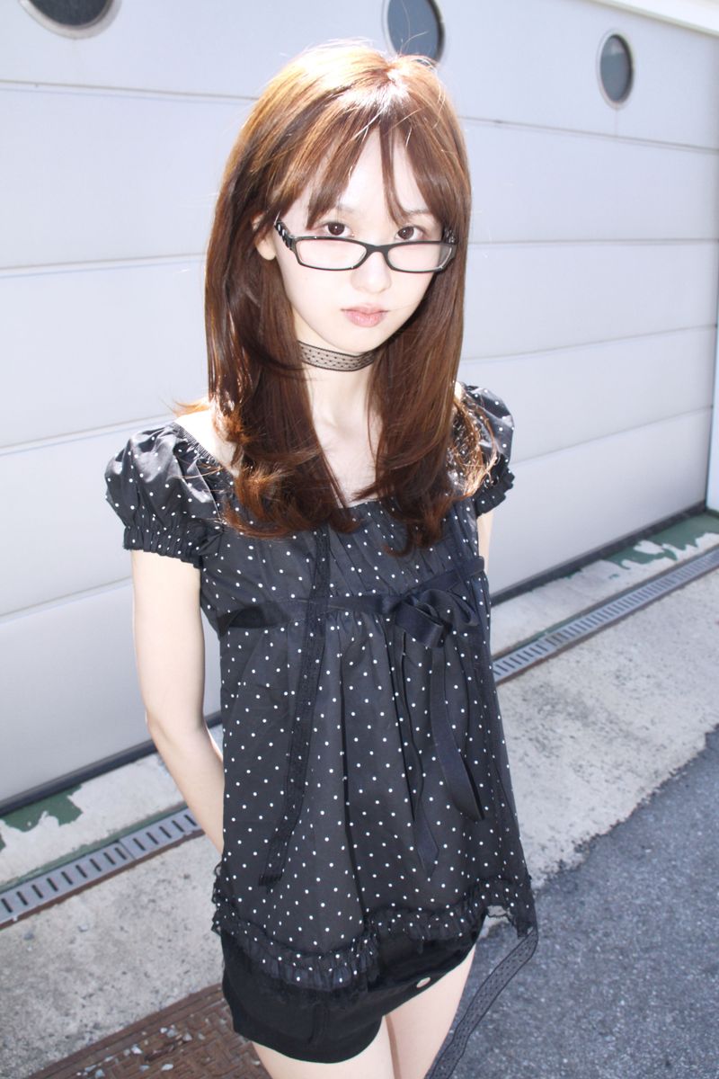 DOT SCARF LACE BLOUSE (2color)