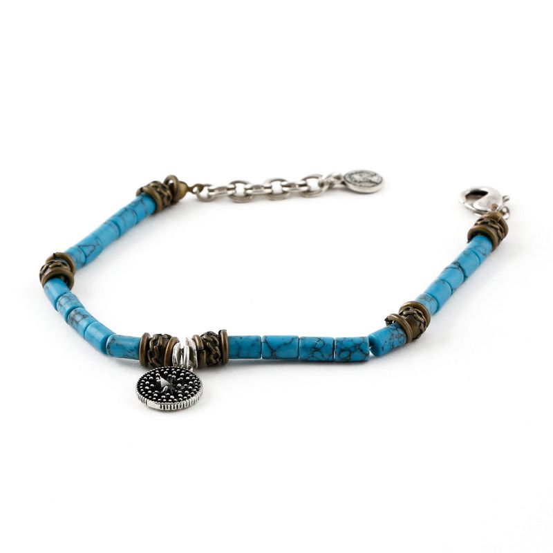 SVB-218  ATEEZ Hongjoong Turquoise Double Chain Bracelet