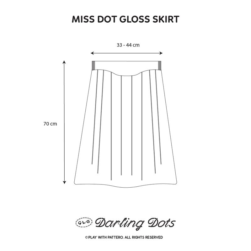 Miss Dot Gloss Skirt