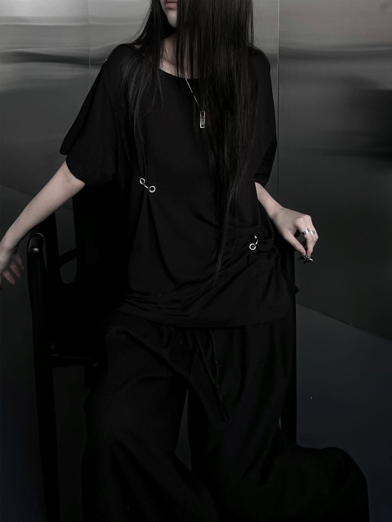 piercing ring one off short sleeve (2color)