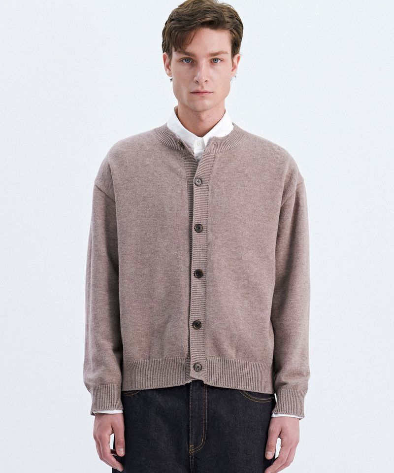 TRIP LE SENS（トリプルセンス）の「CENTRE LINE ROUND CARDIGAN_BEIGE（）」