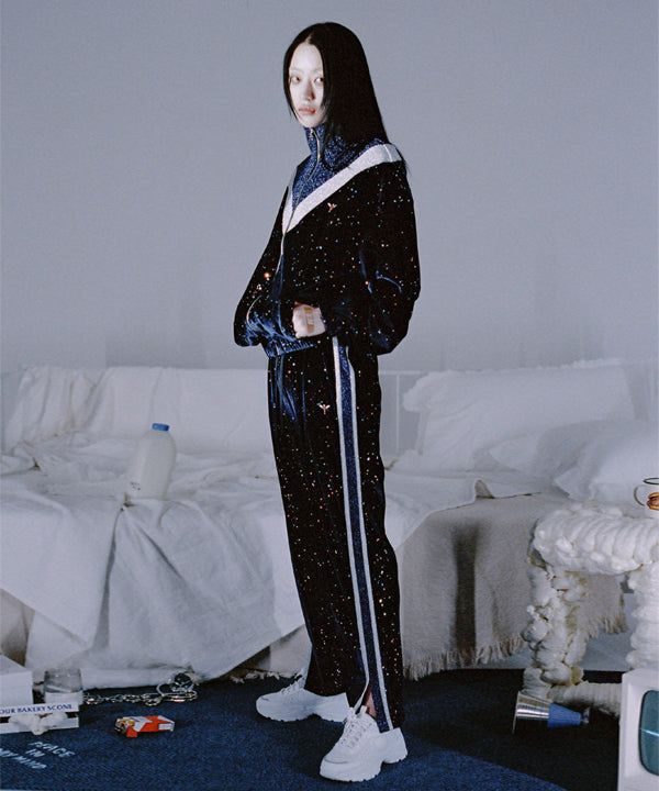 CLUT STUDIO(クラットスタジオ)の「stars velvet track pants(Pants)」