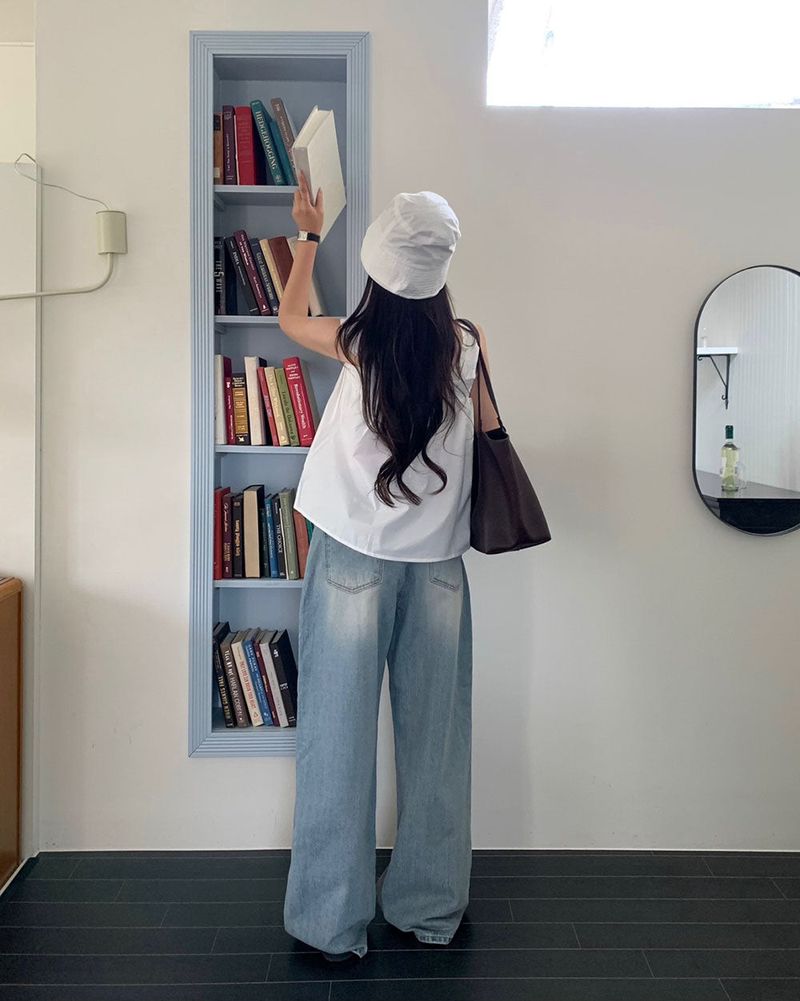 [BELLIDE MADE] Fall-in Wide Denim Pants