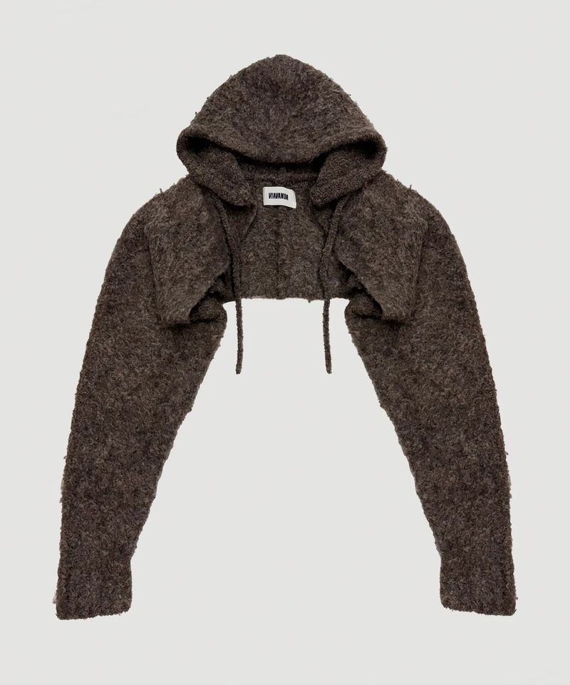 MUFFLER KNIT CARDIGAN