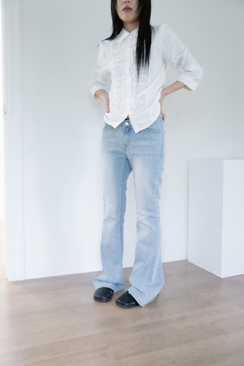 omoosoohy（オムスヒ）の「mild lowrise denim pants(S-L)（Pants）」