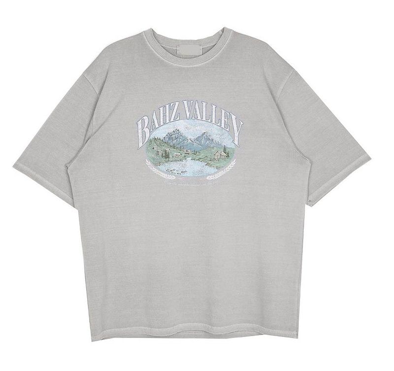 No.0821 BV printing washing half T