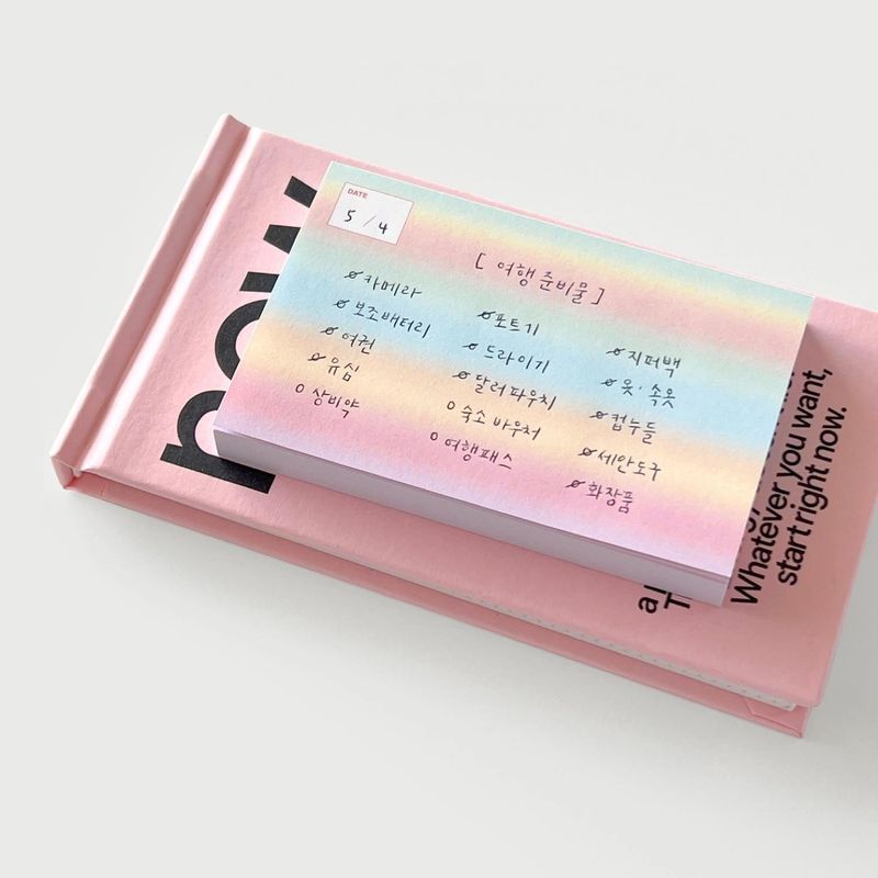 oab rainbow memo / 3 pieces