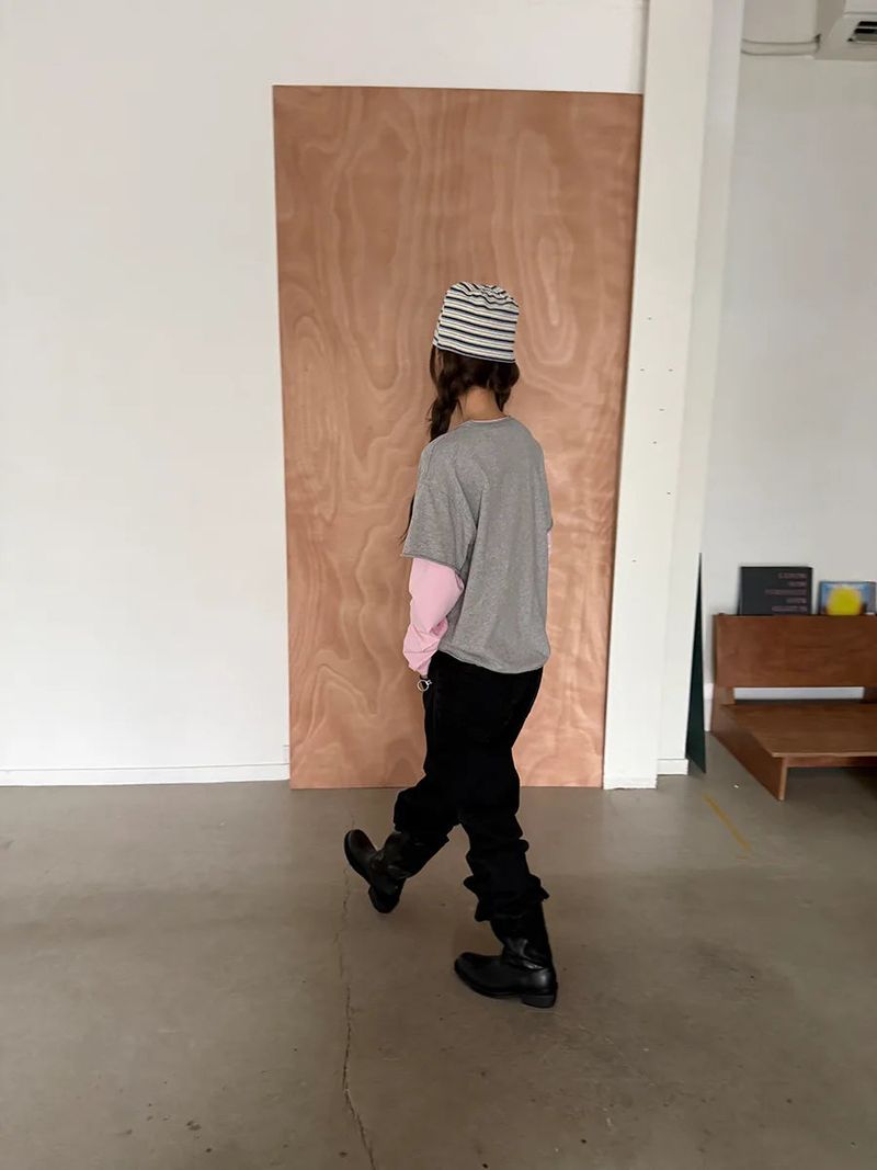 ring zip denim pants