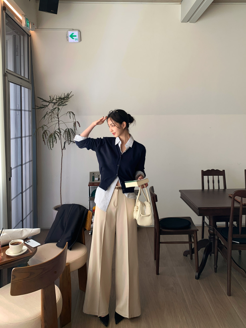 Lesen Tension Wide Slacks / 4 colors