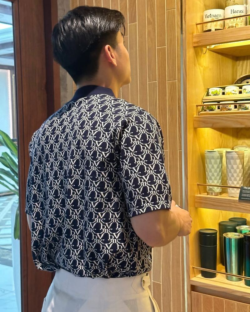 DVRK PRIVÉ MONOGRAM POLO - SAPPHIRE BLUE