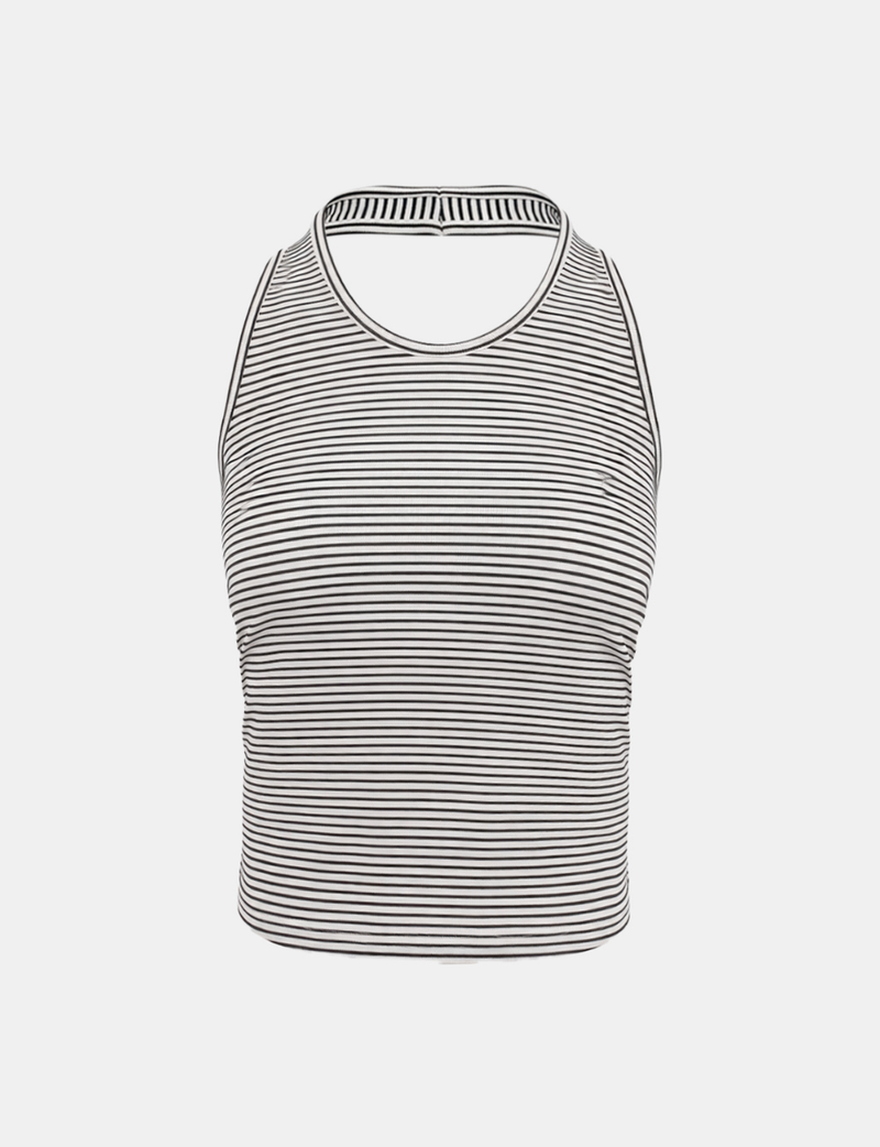 Serin Stripe Sleeveless Sweatshirt