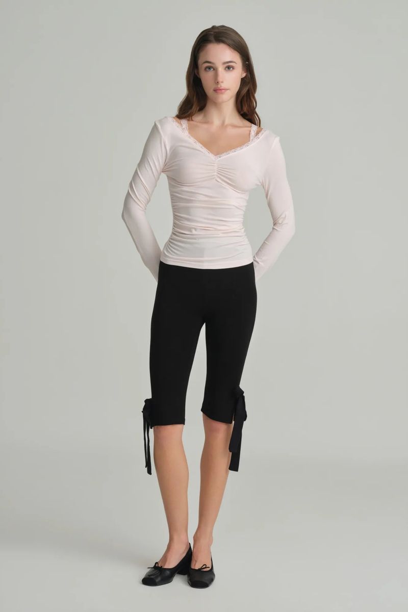 Ballerina lace long sleeve, Pink