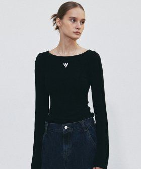 NNC PINTUCK LINE LS TOP_GRAY
