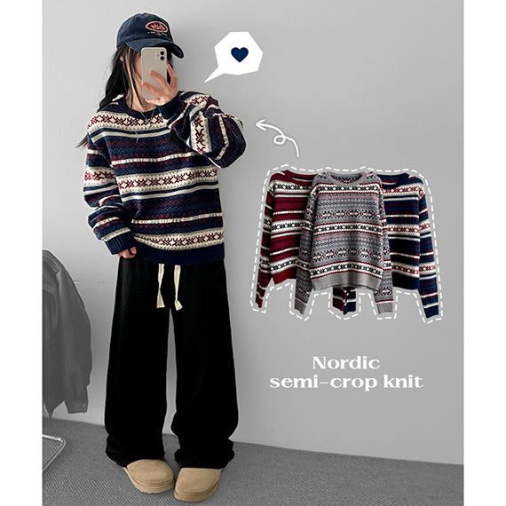 hijjoo（ハイチュー）の「Clen Nordic knit（Tops）」