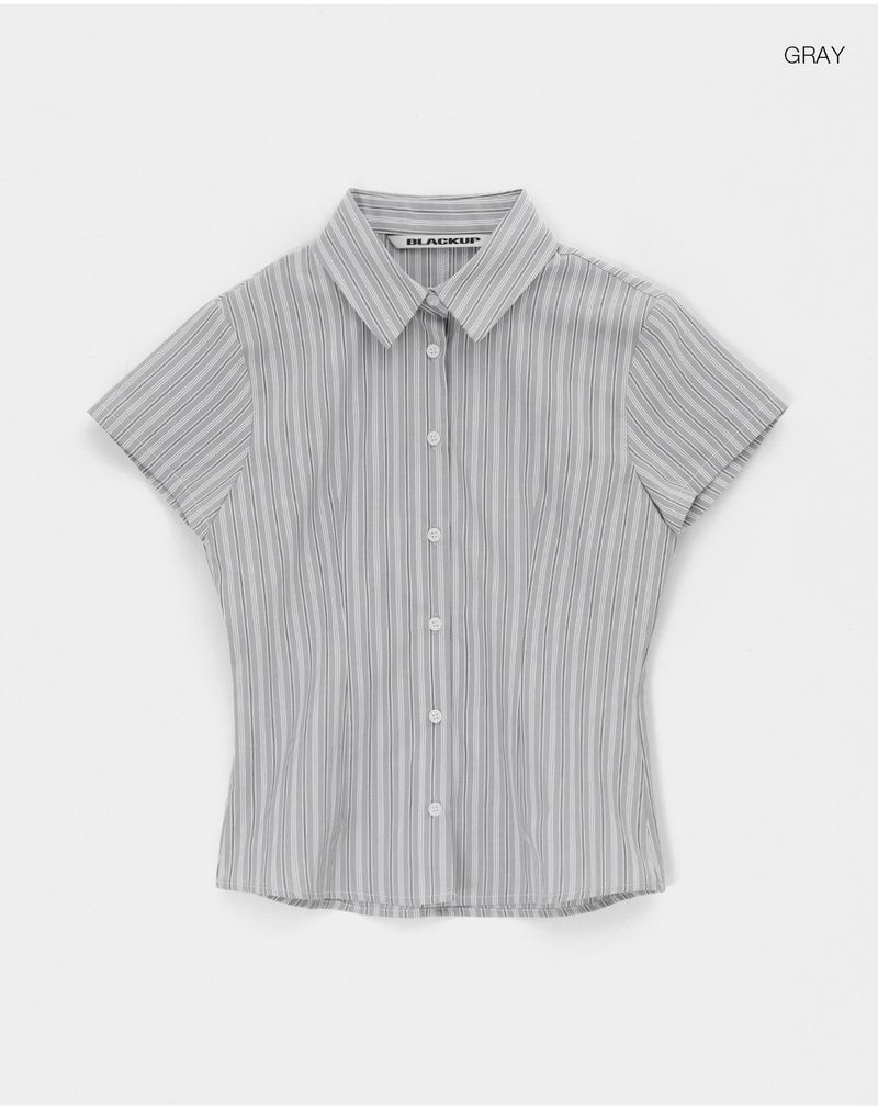 [MADE] Bade Stripe Short Sleeve Shirt