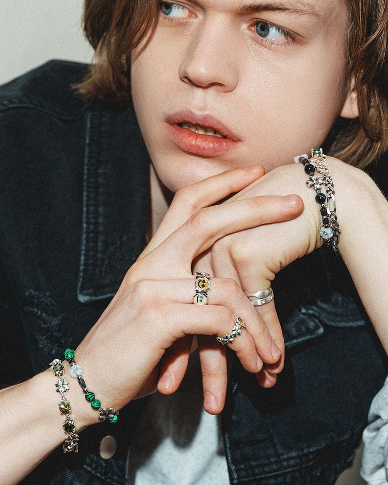 Clover eyes ring (925 silver)