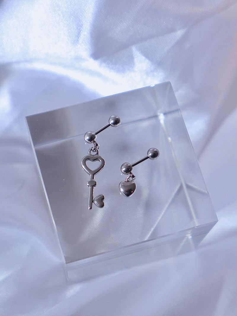 heart key piercing
