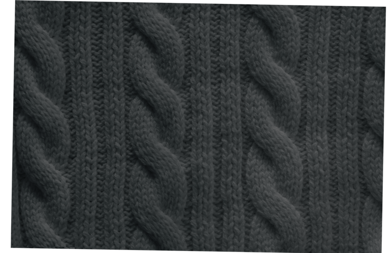 (14 Charcoal) Twisted Knitted matte AirPods Case