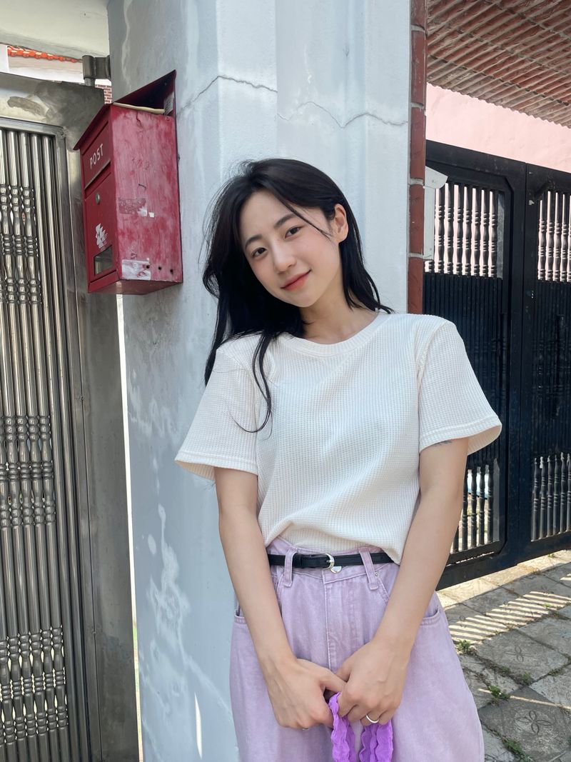 Saffron semi-wide pants