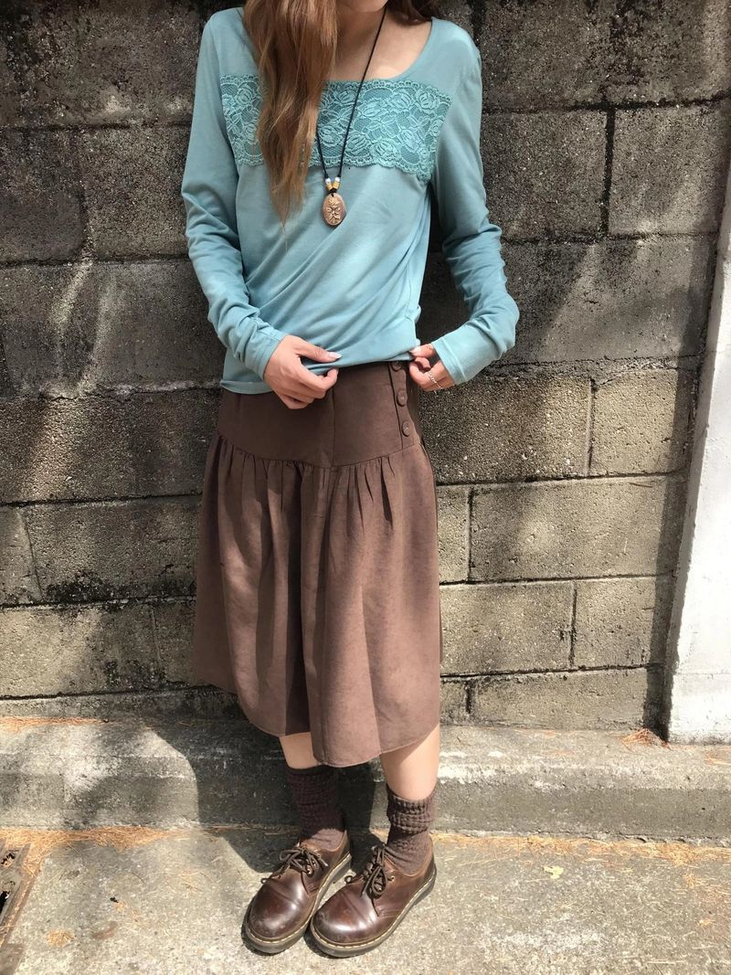 nabi button skirt