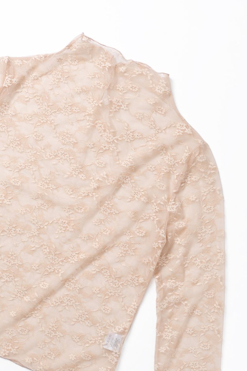 Layered lace blouse_pink