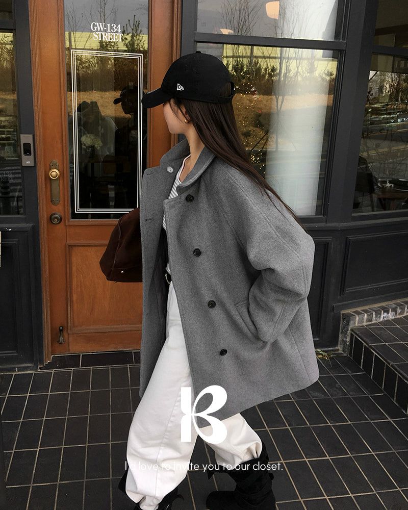 [ORIGINAL] HOLES HIGH NECK MEDIUM COAT