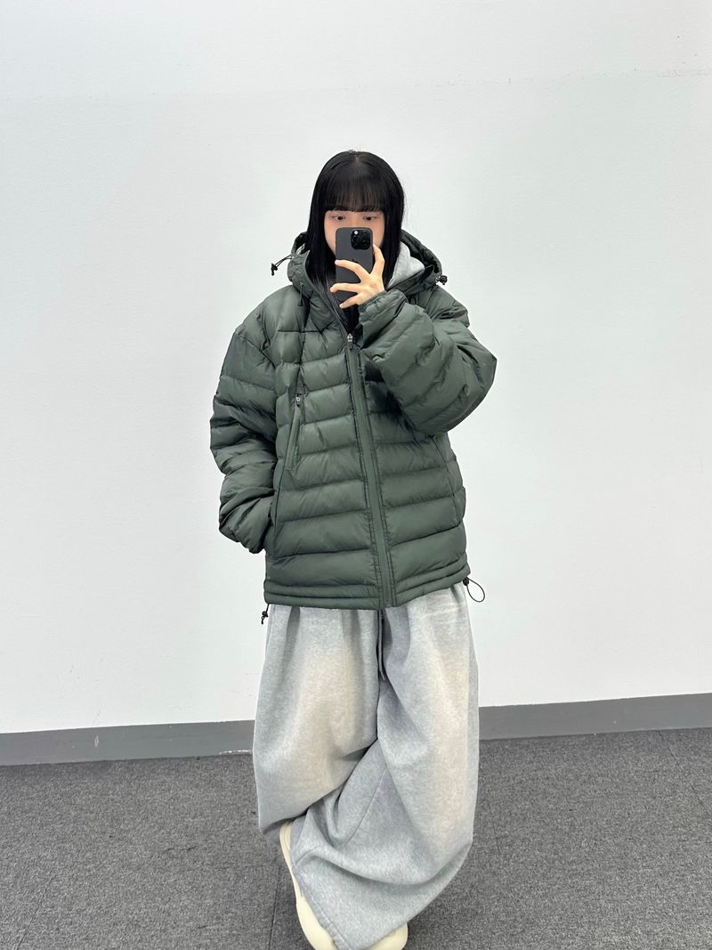 cat brush fleece hood zip-up