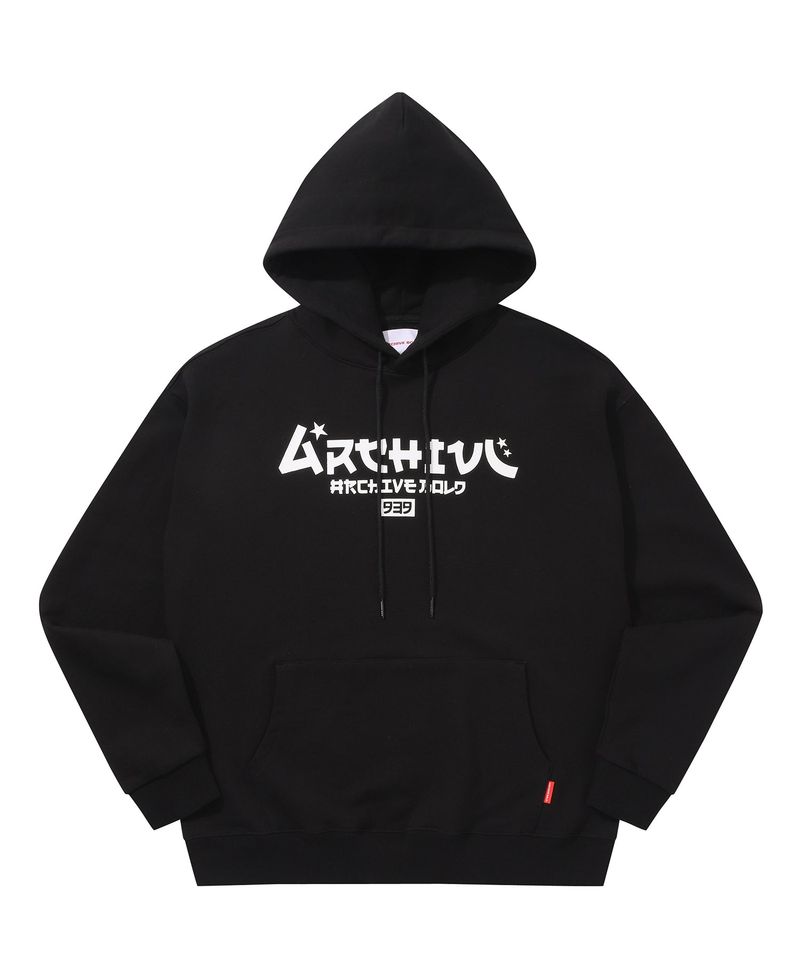 ARCHIVE BOLD(アーカイブボールド)の「JP LOGO HOOD (BLACK)(Tops)」