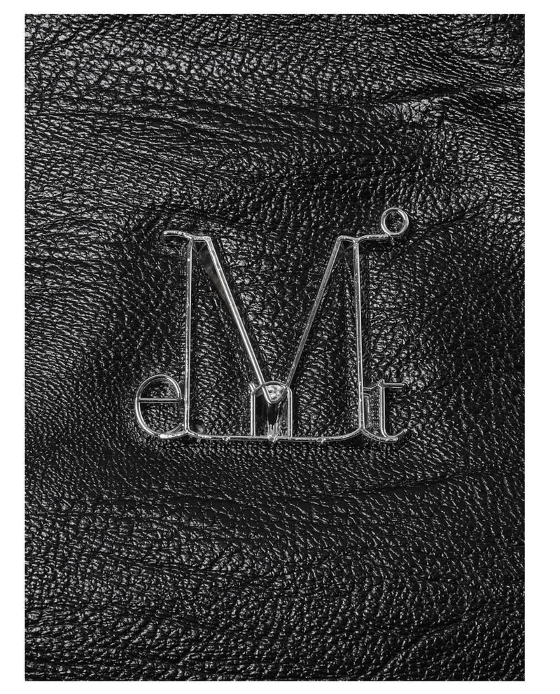 LUMA METAL LOGO LEATHER CROSS SHOULDER BAG UNISEX
