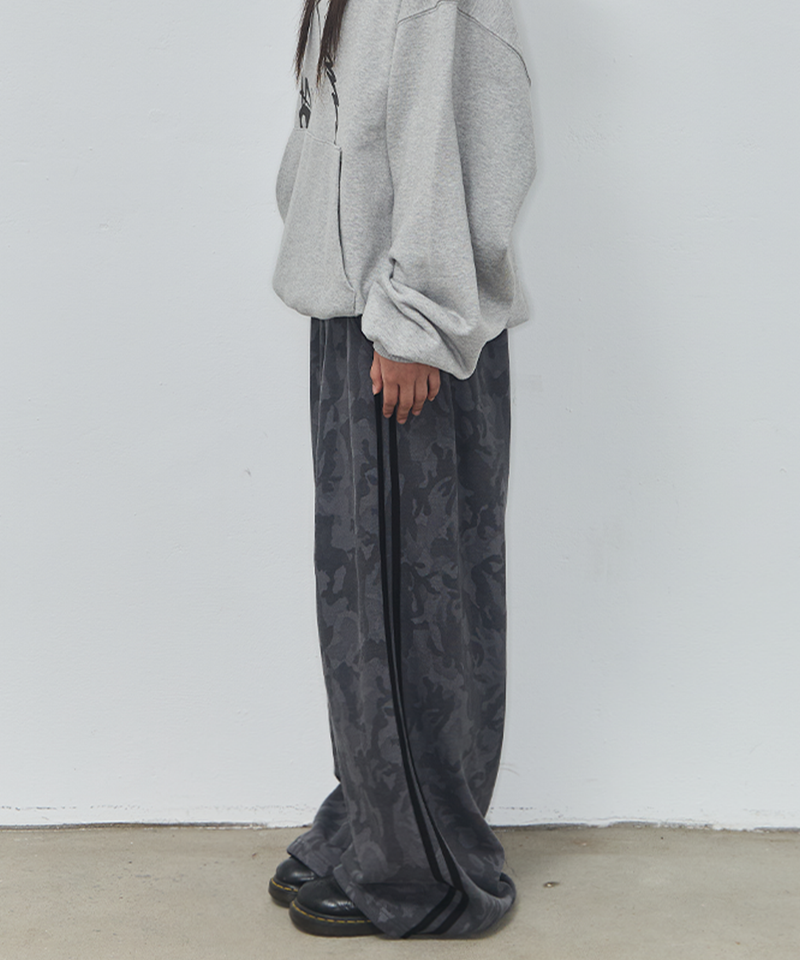 CAMO 72 TRACK PANTS - CHARCOAL